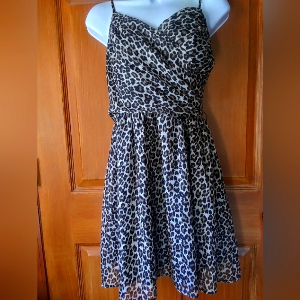 Delias  Leopard Print Dress Size 9